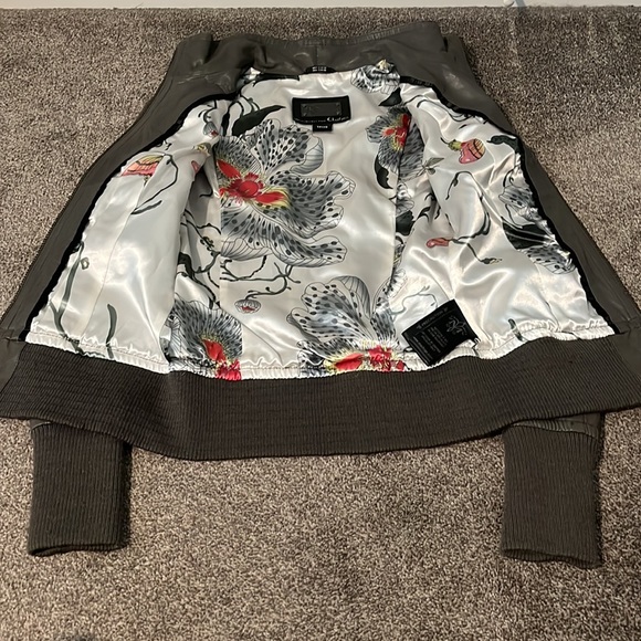 Aritzia X Mackage Grey Genuine Leather Jacket - Picture 4 of 6